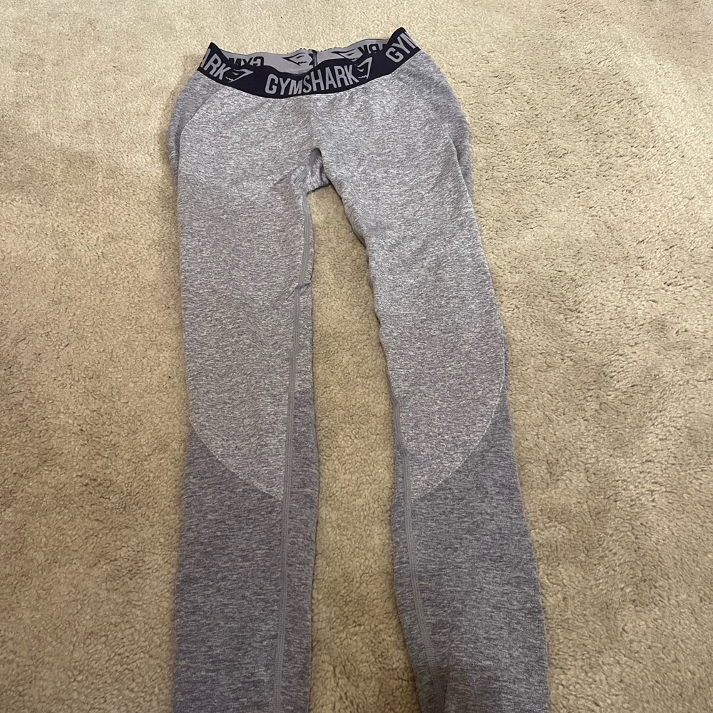 Gymshark Gray Leggings with Elastic Waistband